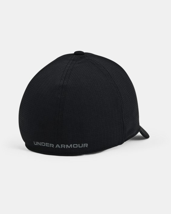 หมวก UA Iso-Chill ArmourVent™ Stretch สำหรับผู้ชาย in Black image number 1